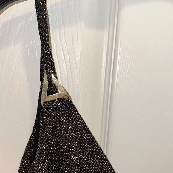 Calvin Klein Silver Sequin Maxi Dress Sleeveless V-Neck - Picture 5 of 7